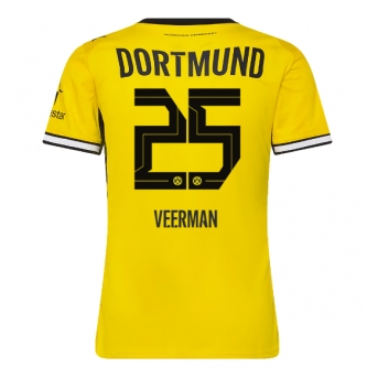 Borussia Dortmund Joey Veerman #25 Maglia Gara Casa Repliche 2026-27 Donna Maniche Corte